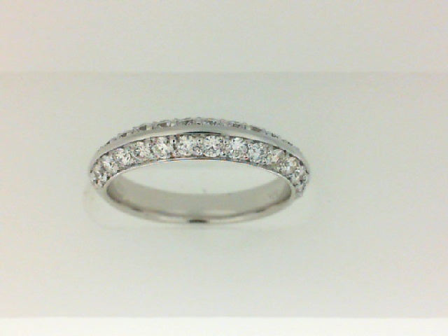 14kt white gold diamond wedding band by Fana.