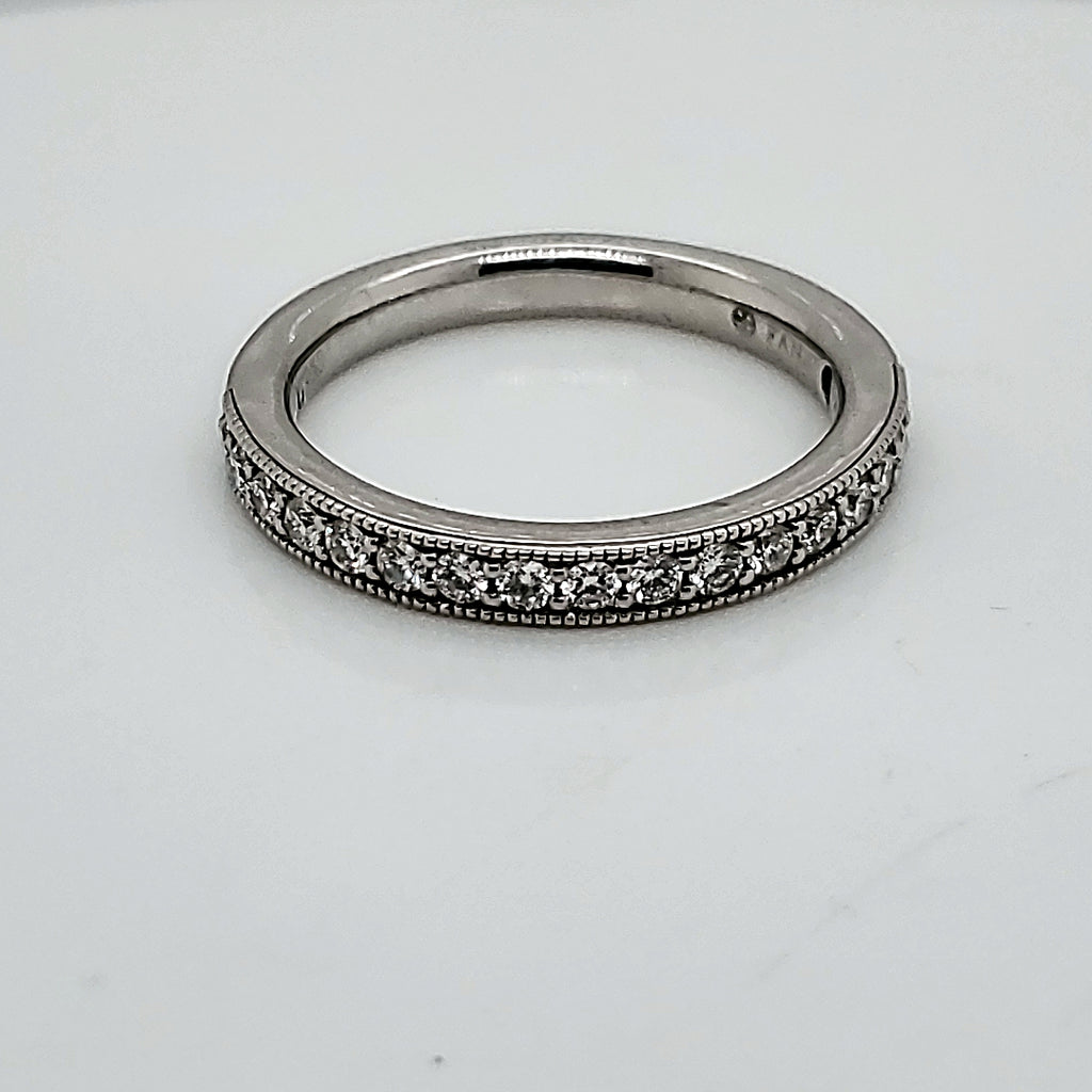 Fana Platinum And Diamond Wedding Band