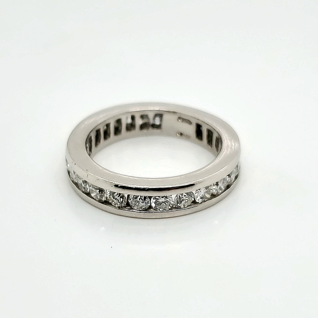 Platinum and diamond size 5.5 eternity wedding band