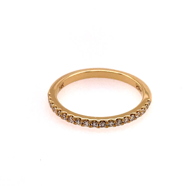 14kt Yellow Gold Diamond Stackable Wedding Band