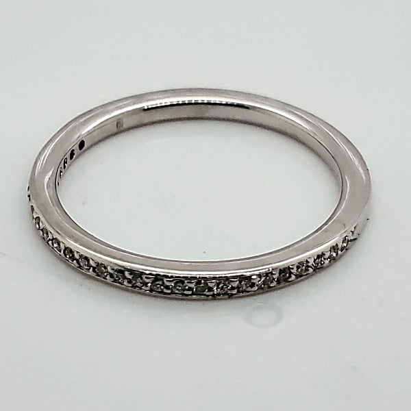 Platinum and Diamond Wedding Band