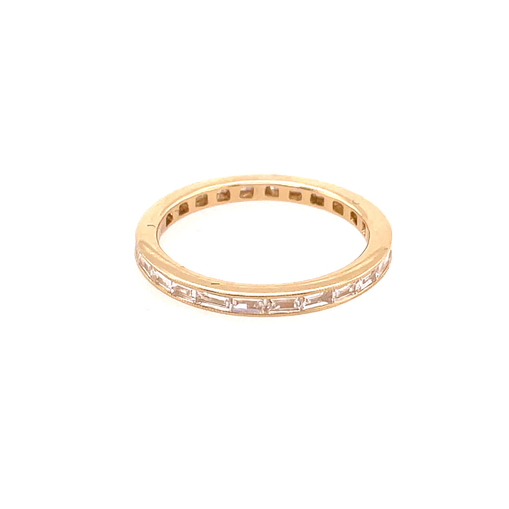 18kt Yellow Gold Baguette Diamond Eternity Band