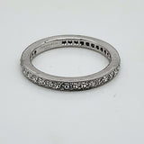 Pre-owned Tiffany & Co. Platinum and Diamond Eternity Style Wedding Band