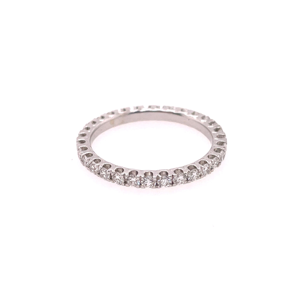 14kt White Gold Diamond Eternity Stackable Wedding Band