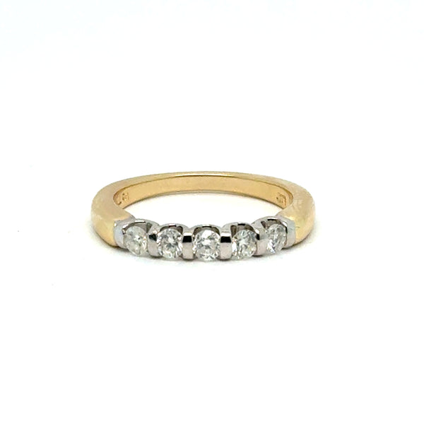 14kt Yellow Gold Diamond Wedding Band