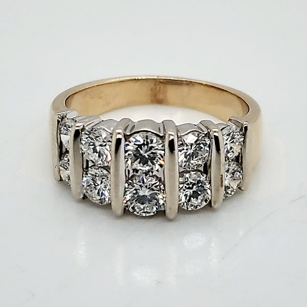 14kt Yellow Gold 2.00 Carat Total Weight Diamond Band