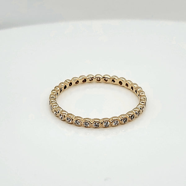 18Kt Yellow Gold Beverley K Eternity Wedding Band.