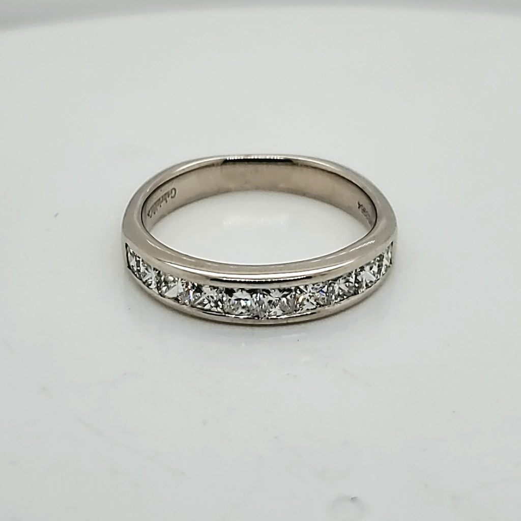 14kt Gold and Princess Cut Diamond Wedding Band