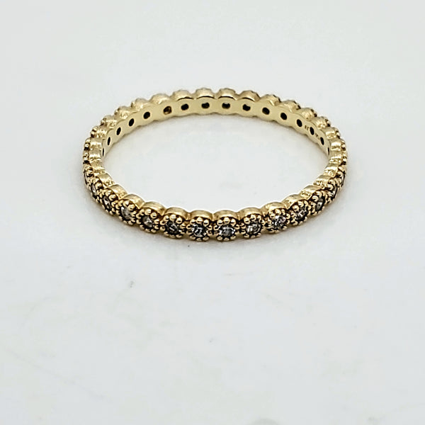 Jude Francis 18kt Yellow Gold Diamond Eternity Wedding Band