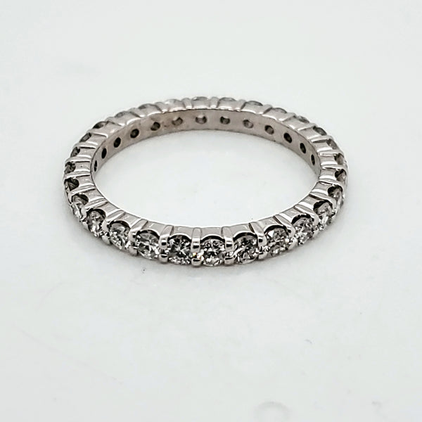 Platinum and Diamond Eternity Wedding Band