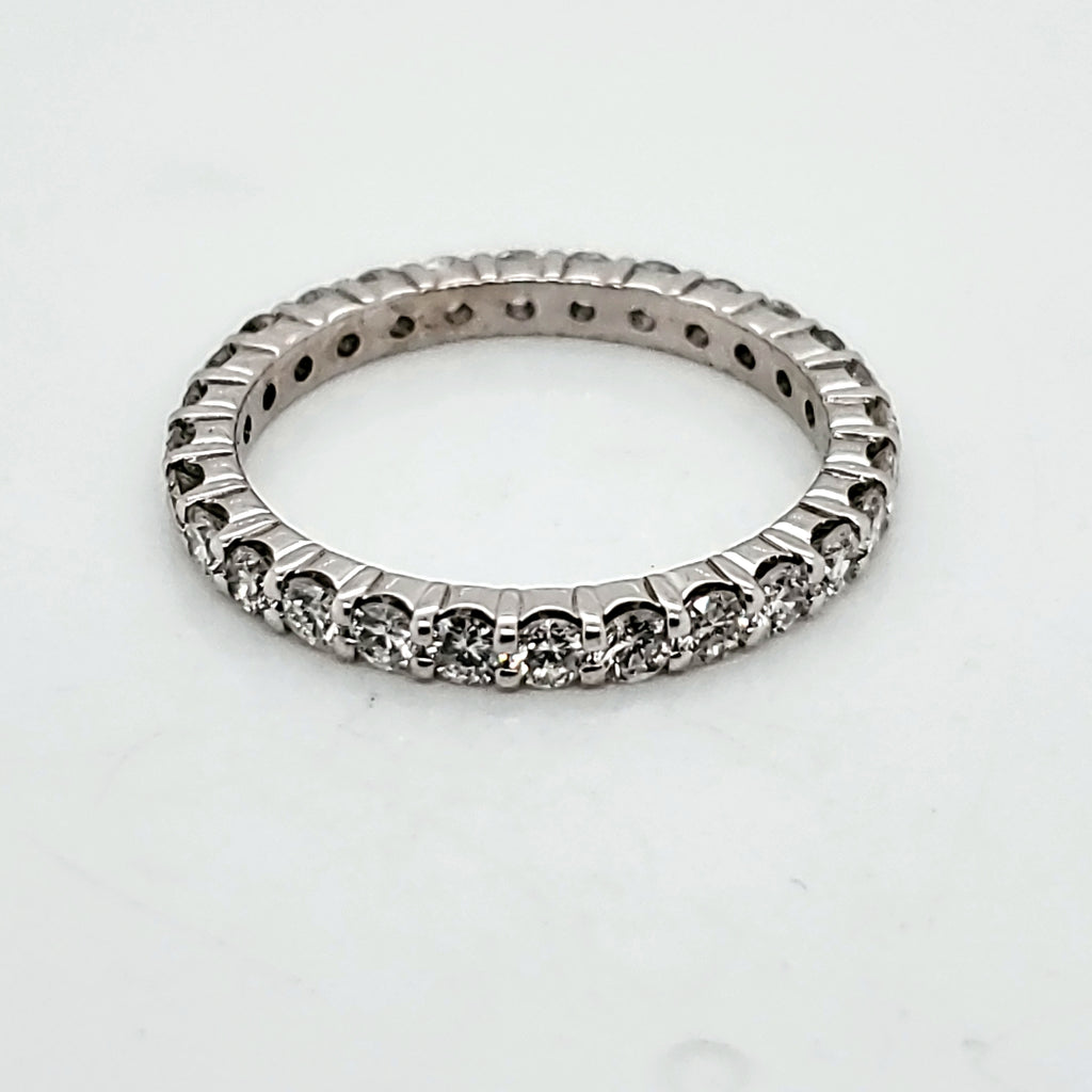 Platinum and Diamond Eternity Wedding Band