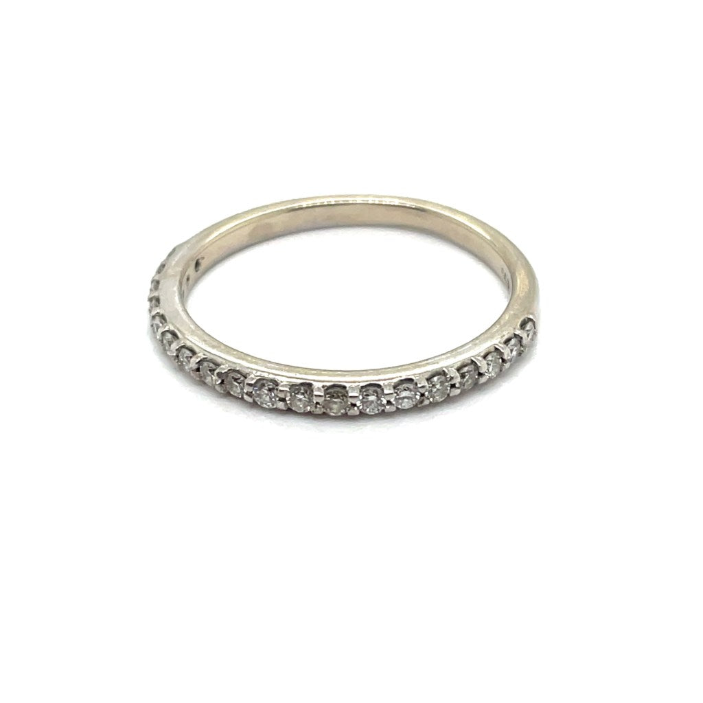 14kt White Gold 0.27Ctw Shared Prong Diamond Band