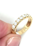 14Kt Yellow Gold 1Ctw Diamond Stackable Wedding Band