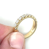 14Kt Yellow Gold 1Ctw Diamond Stackable Wedding Band