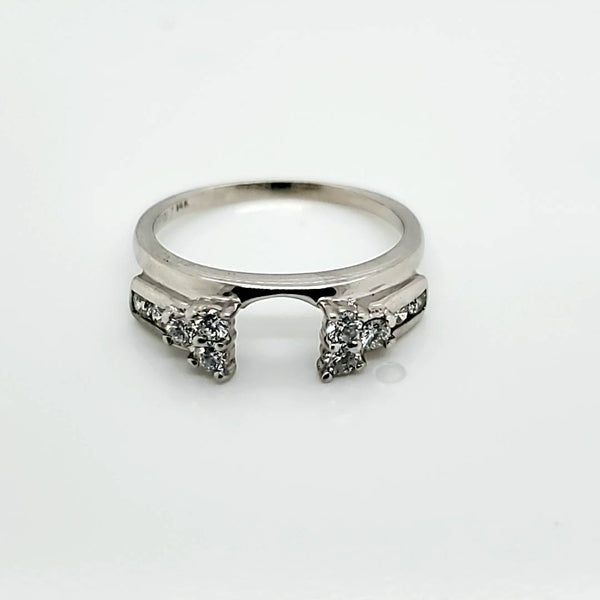 14kt White Gold Ring Wrap