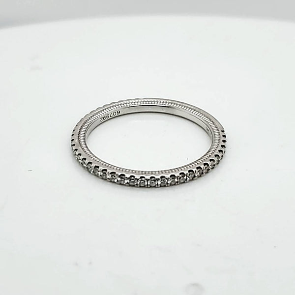 Verragio 14kt White gold and Diamond Wedding Band