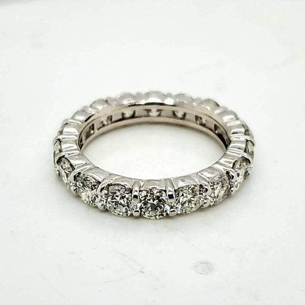 18kt White Gold 4.50 Carat Total Weight  Diamond Eternity Ring