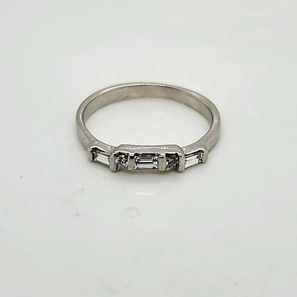 Platinum and Diamond Wedding Band