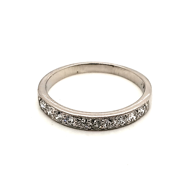 Platinum and Diamond Wedding Band