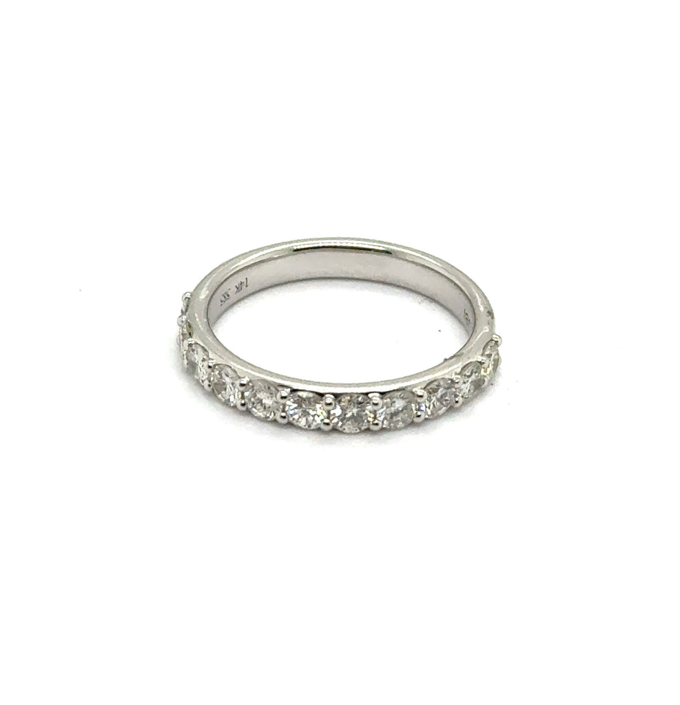 14kt White Gold 0.87Ctw Diamond Wedding Band