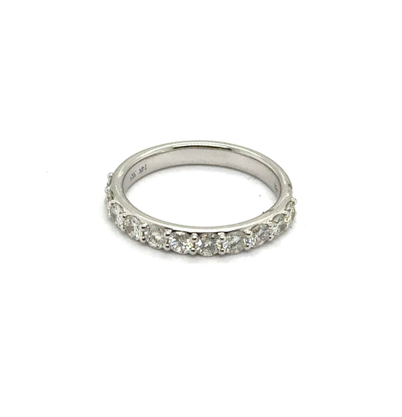 14kt White Gold 0.87Ctw Diamond Wedding Band