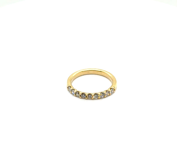 14kt Yellow Gold 0.52Ctw Diamond Stackable Wedding Band