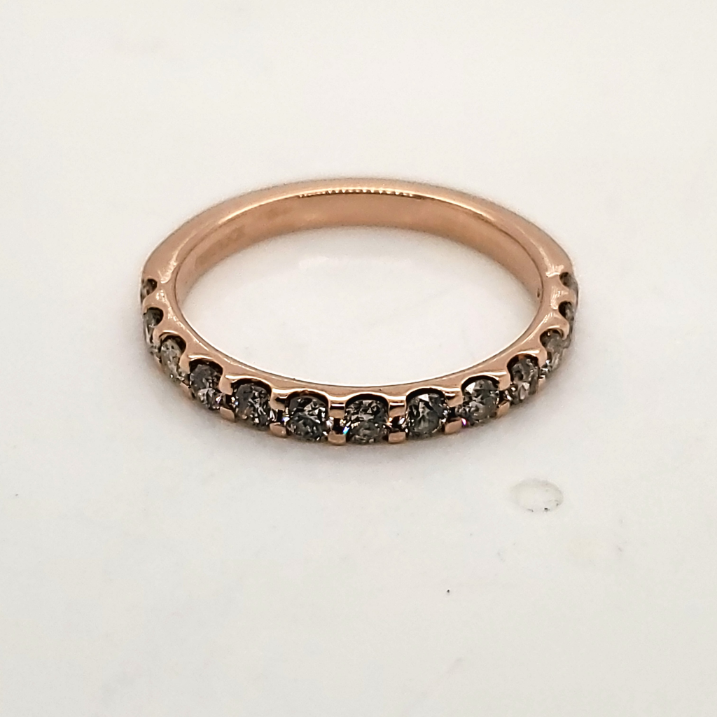 14kt Rose Gold Diamond Wedding Band