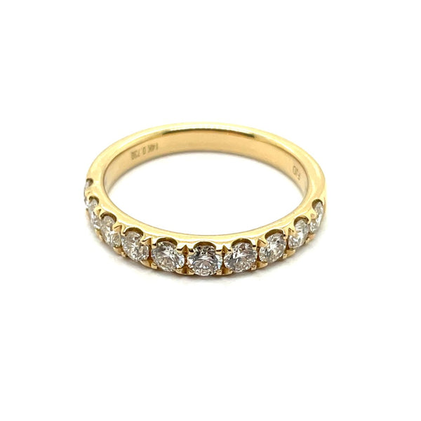 14kt Yellow Gold 0.75Ctw Diamond Stackable Wedding Band