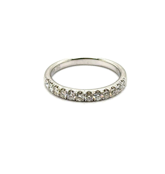 14kt White Gold 0.45Ctw Diamond Stackable Wedding Band