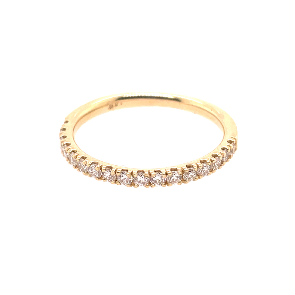 14kt Yellow Gold Diamond Stackable Wedding Band