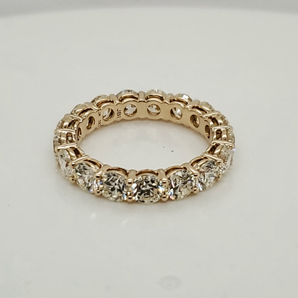 14kt Yellow Gold Shared Prong Diamond Eternity Wedding Band