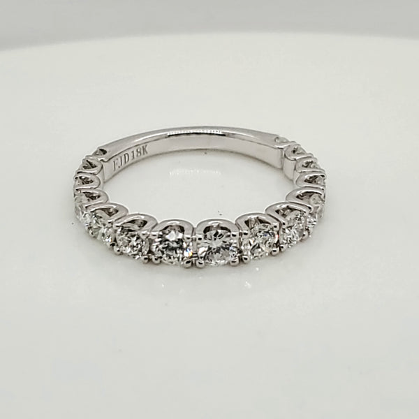 18kt White Gold and Diamond Wedding Band