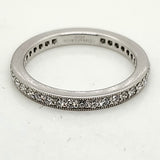 Pre-owned Tiffany & Co. Platinum and Diamond Eternity Style Wedding Band