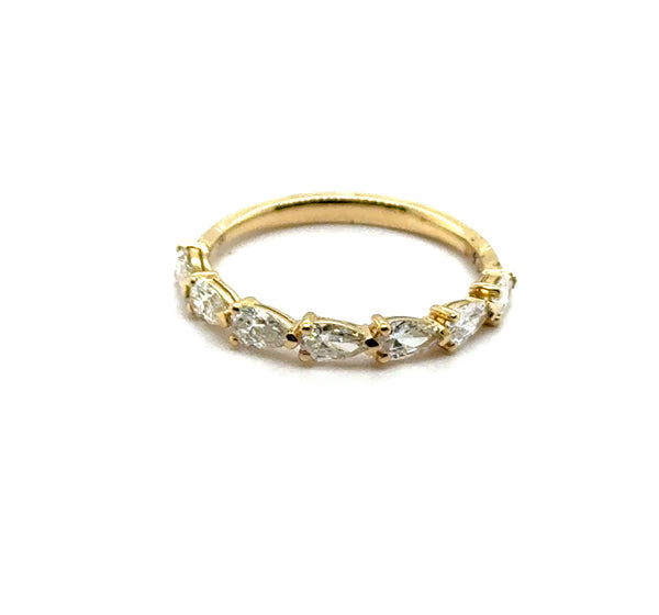 14kt Yellow Gold 0.72Ctw Diamond Stackable Wedding Band
