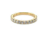 14kt Yellow Gold and Diamond Wedding Band