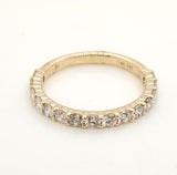 14kt Yellow Gold and Diamond Wedding Band