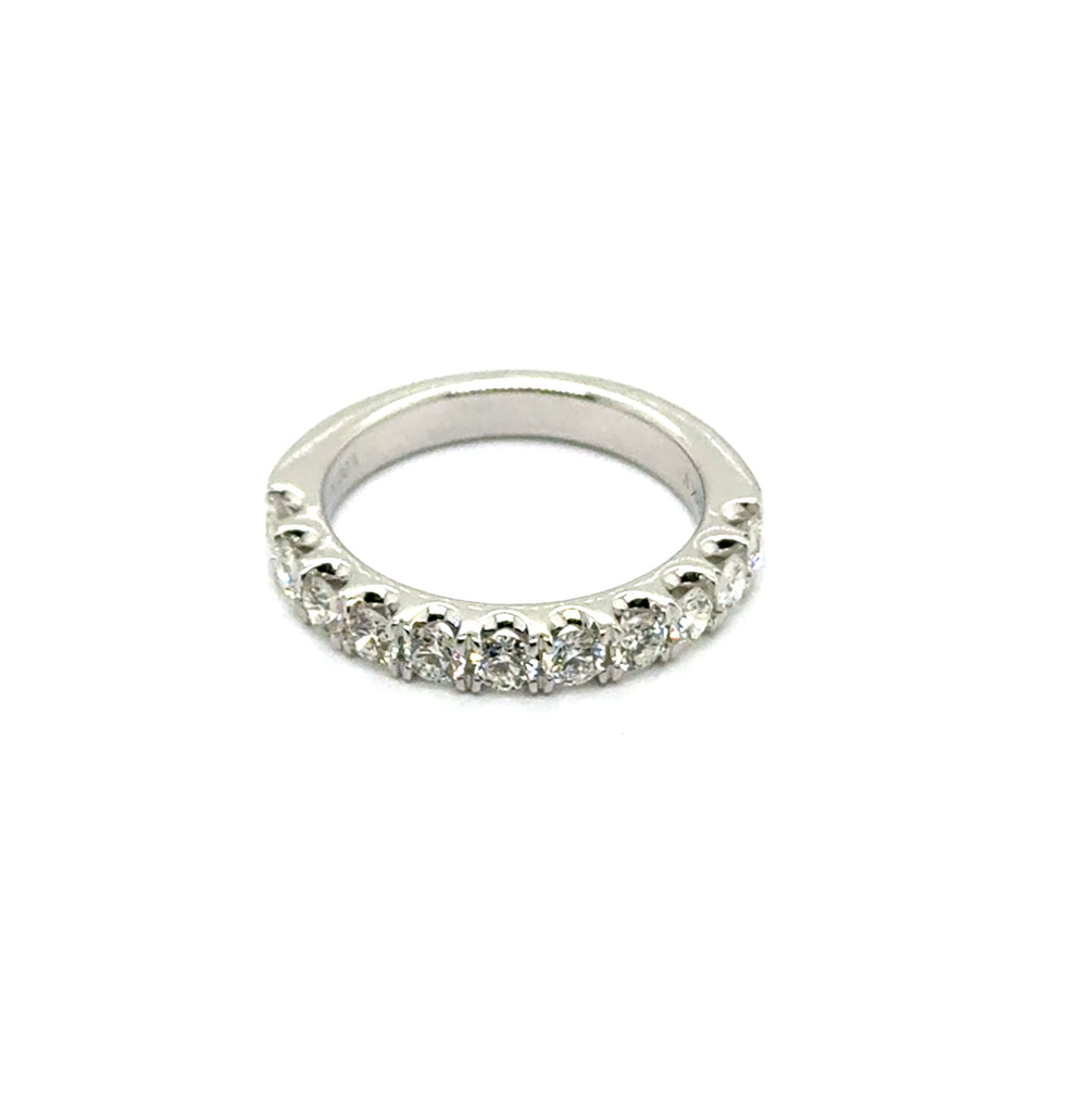 1.00 Ctw 14Kt White Gold Diamond Stackable Wedding Band