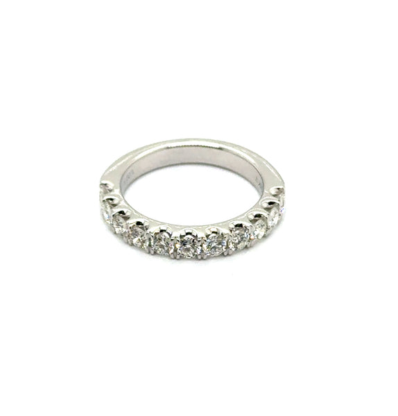1.00 Ctw 14Kt White Gold Diamond Stackable Wedding Band