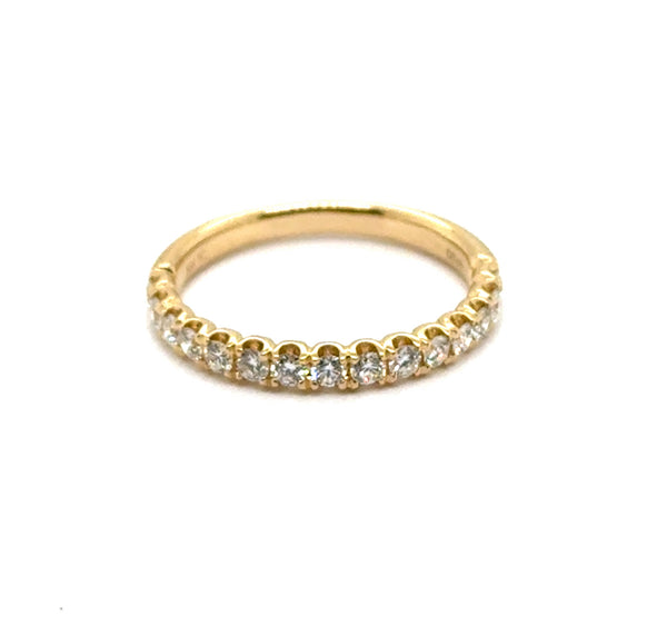 14kt Yellow Gold 0.52Ctw Diamond Stackable Wedding Band