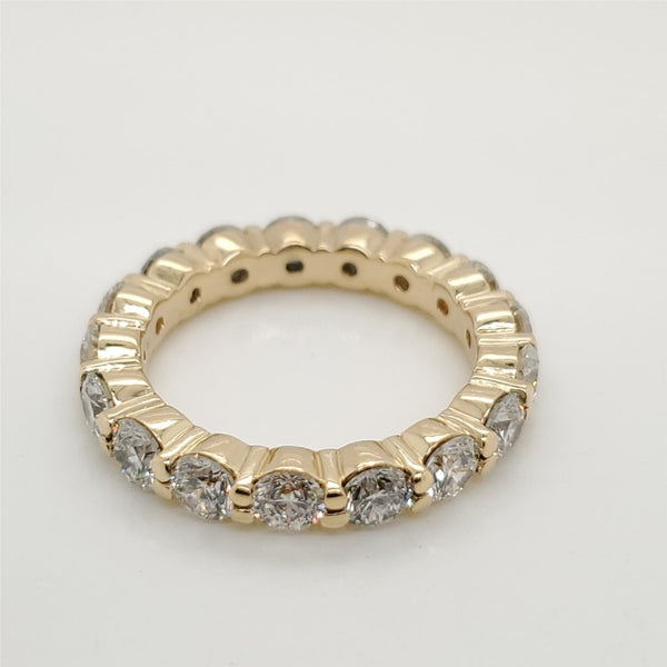 18kt Yellow Gold and Diamond Wedding Band