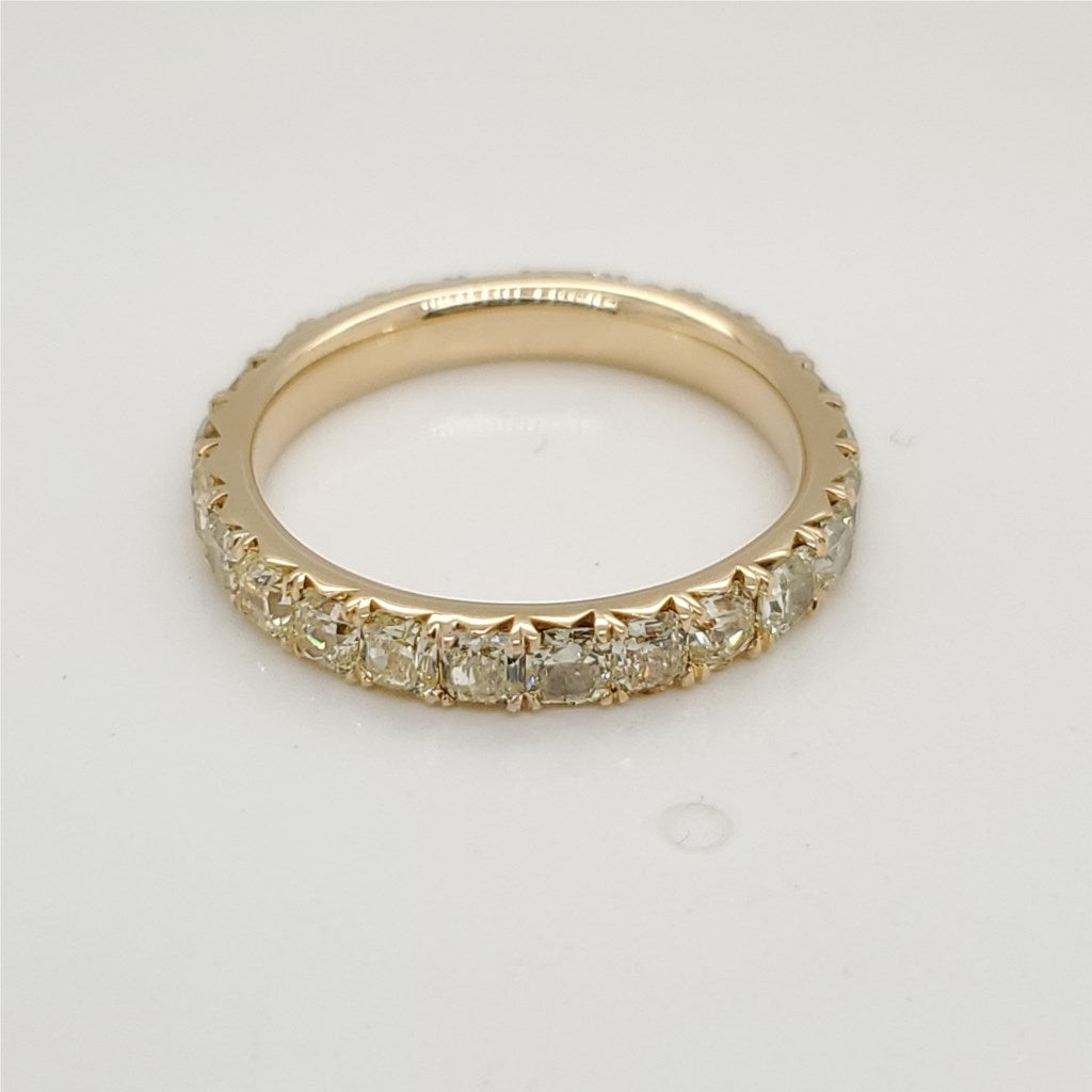 18kt Yellow Gold Fancy Yellow Diamond Eternity Band