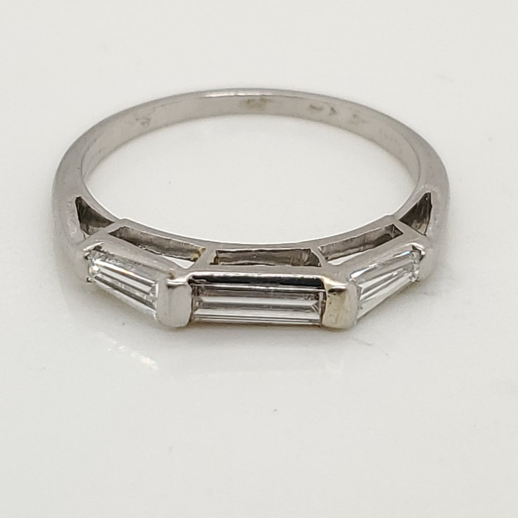Platinum and Diamond Wedding Band