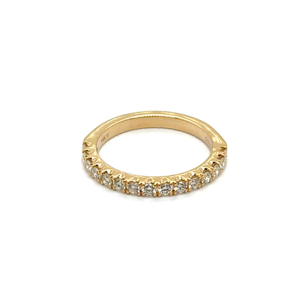 0.50 Ctw 14kt Yellow Gold Diamond Stackable Wedding Band Size 6.5