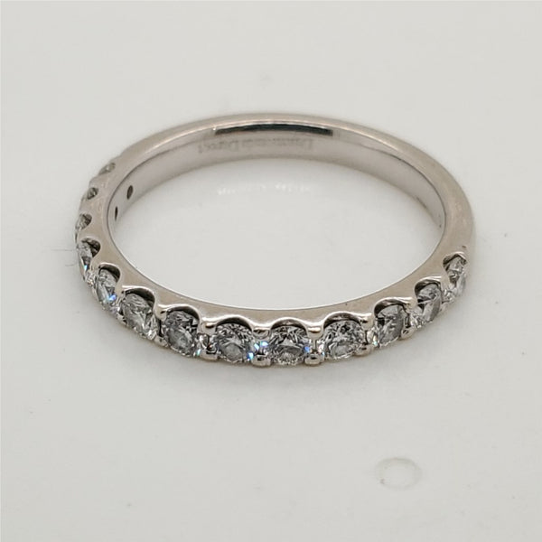 14kt White Gold and Diamond Wedding Band