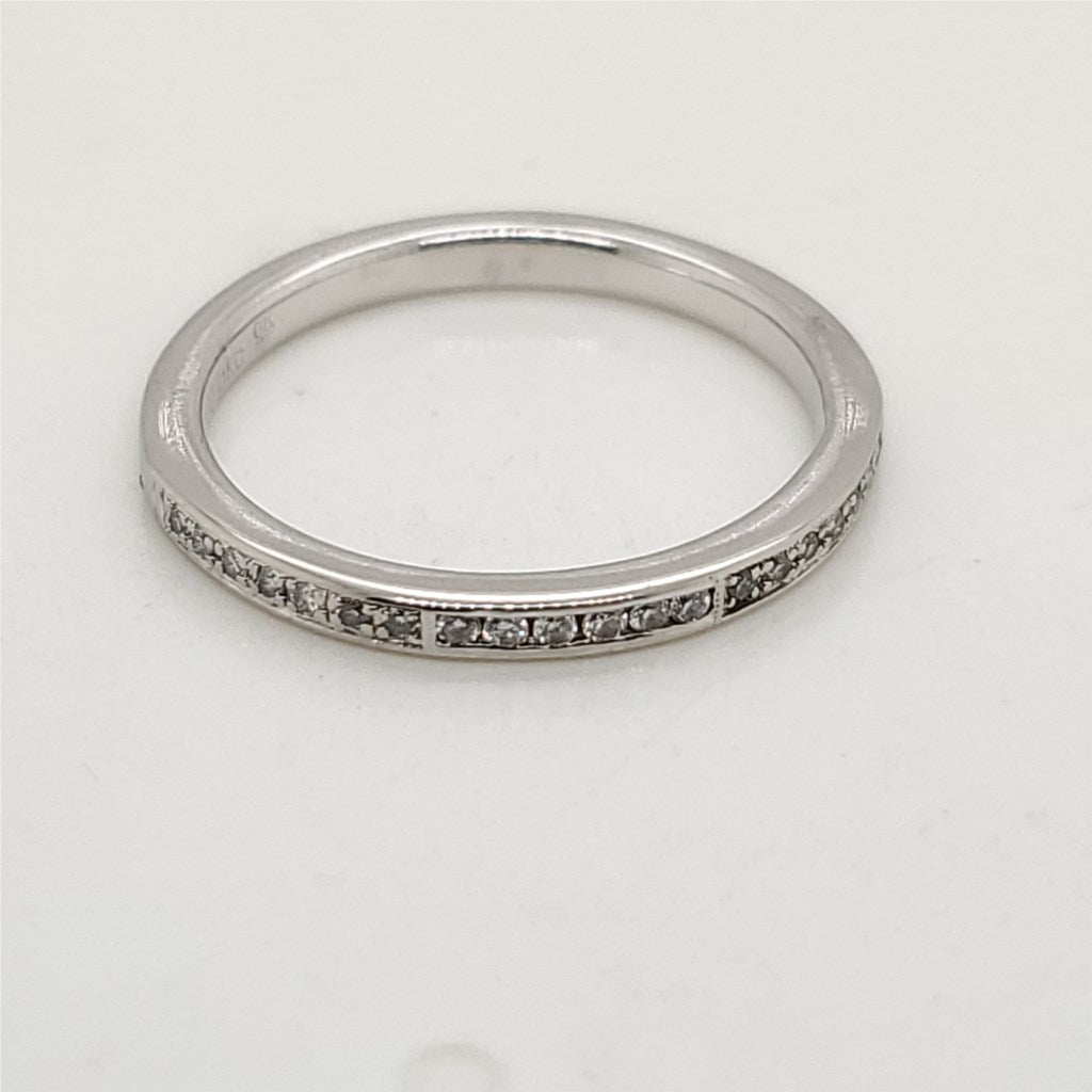Platinum and Diamond Wedding Band