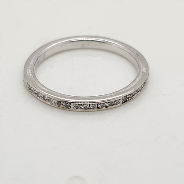 Platinum and Diamond Wedding Band