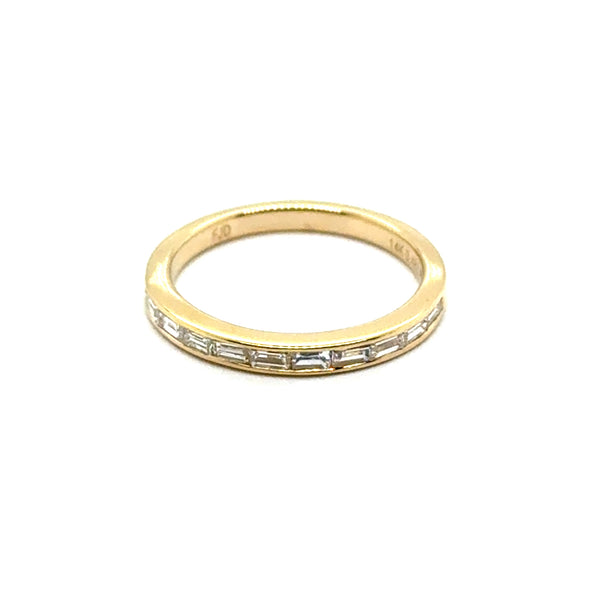 14kt Yellow Gold 0.48Ctw Diamond Stackable wedding Band