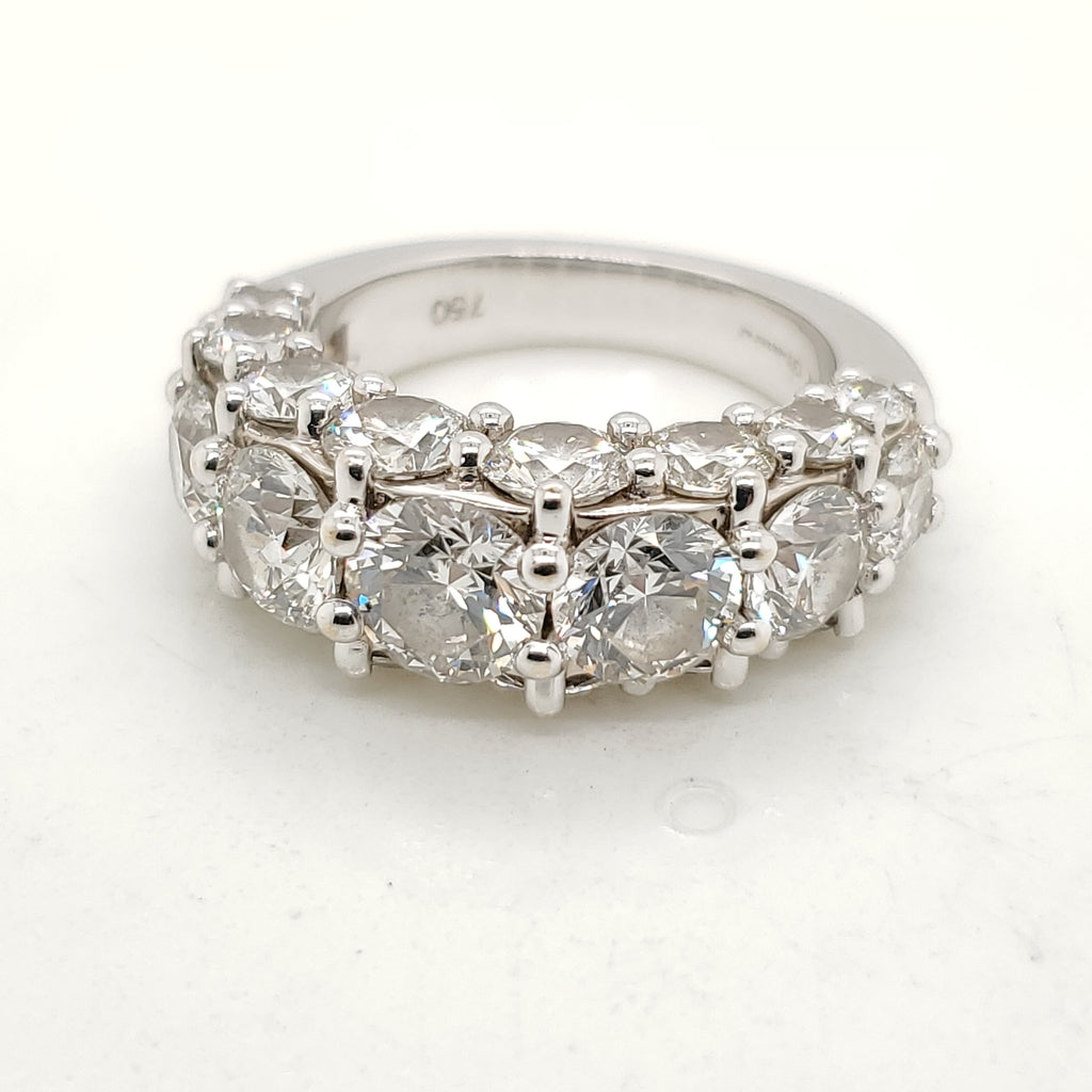 18kt Gold and Diamond Wedding Band