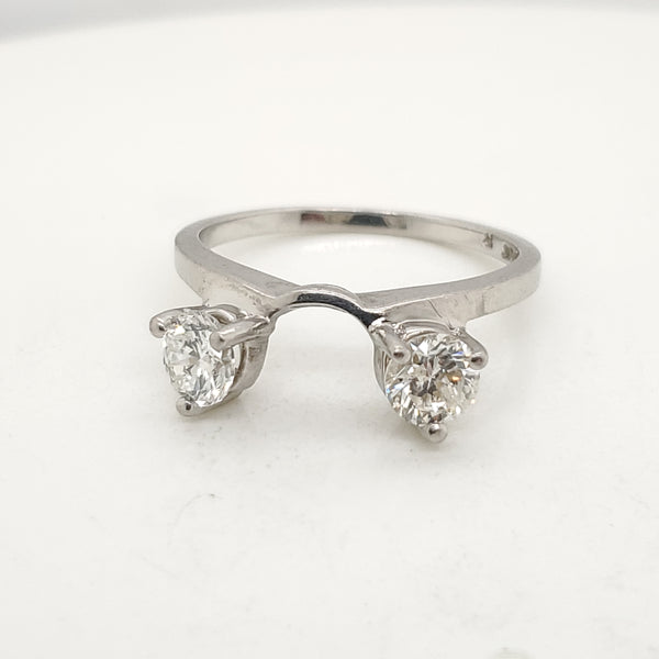 Platinum Two Diamond Ring Guard