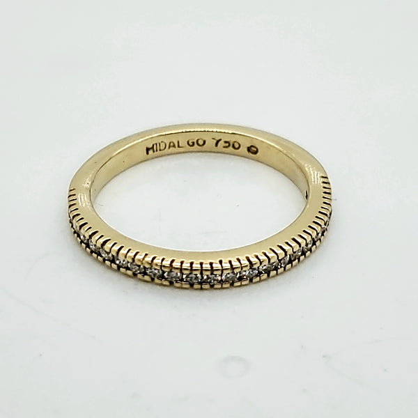 Hidalgo 18kt Yellow Gold and Diamond Wedding Band